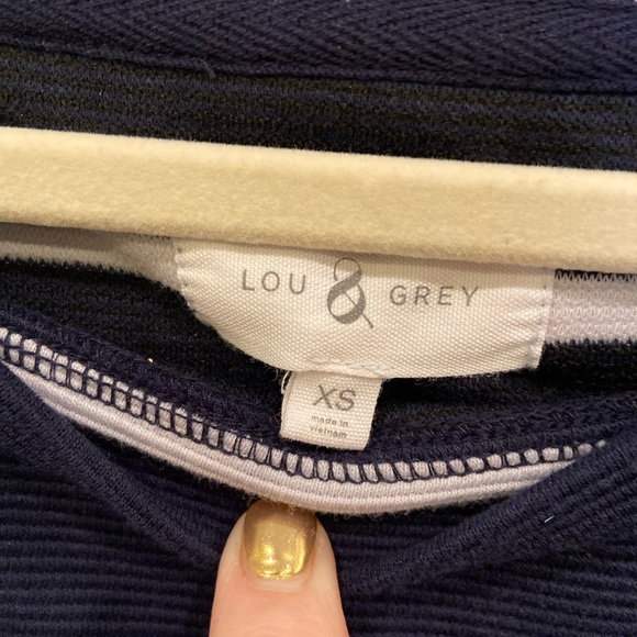 Lou & Grey Navy Blue and White Striped Tunic - Picture 4 of 7